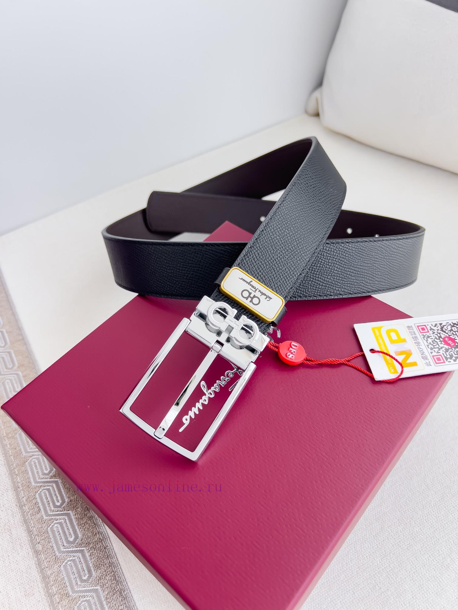 Ferragamo Ferrgamo ️ Belt and beltNeedle buckle, classic needle buckle made of pure copper m ufcnym5r