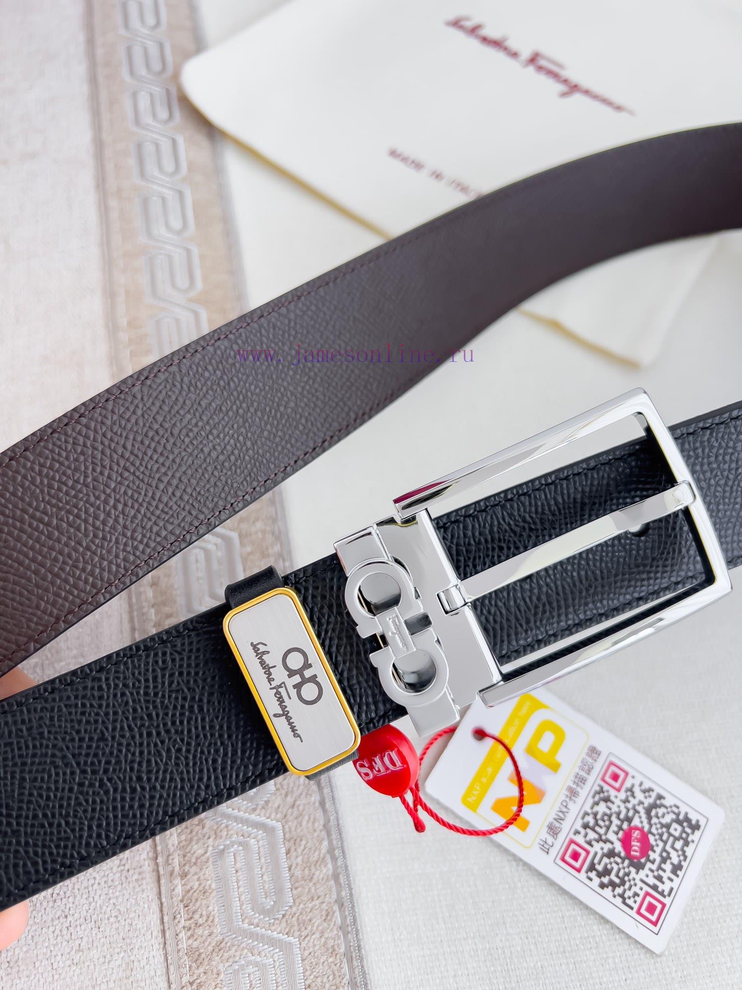 Ferragamo Ferrgamo ️ Belt and beltNeedle buckle, classic needle buckle made of pure copper m te6k0z02 - Image 3