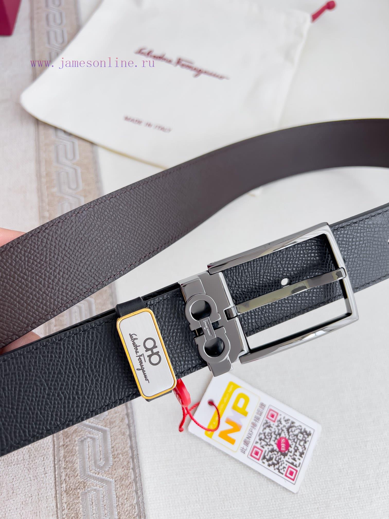 Ferragamo Ferrgamo ️ Belt and beltNeedle buckle, classic needle buckle made of pure copper m te6k0z02 - Image 4