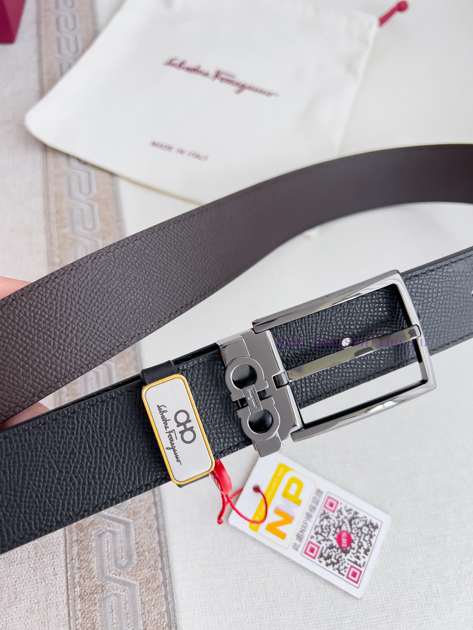 Ferragamo Ferrgamo ️ Belt and beltNeedle buckle, classic needle buckle made of pure copper m 2banelij - Image 3