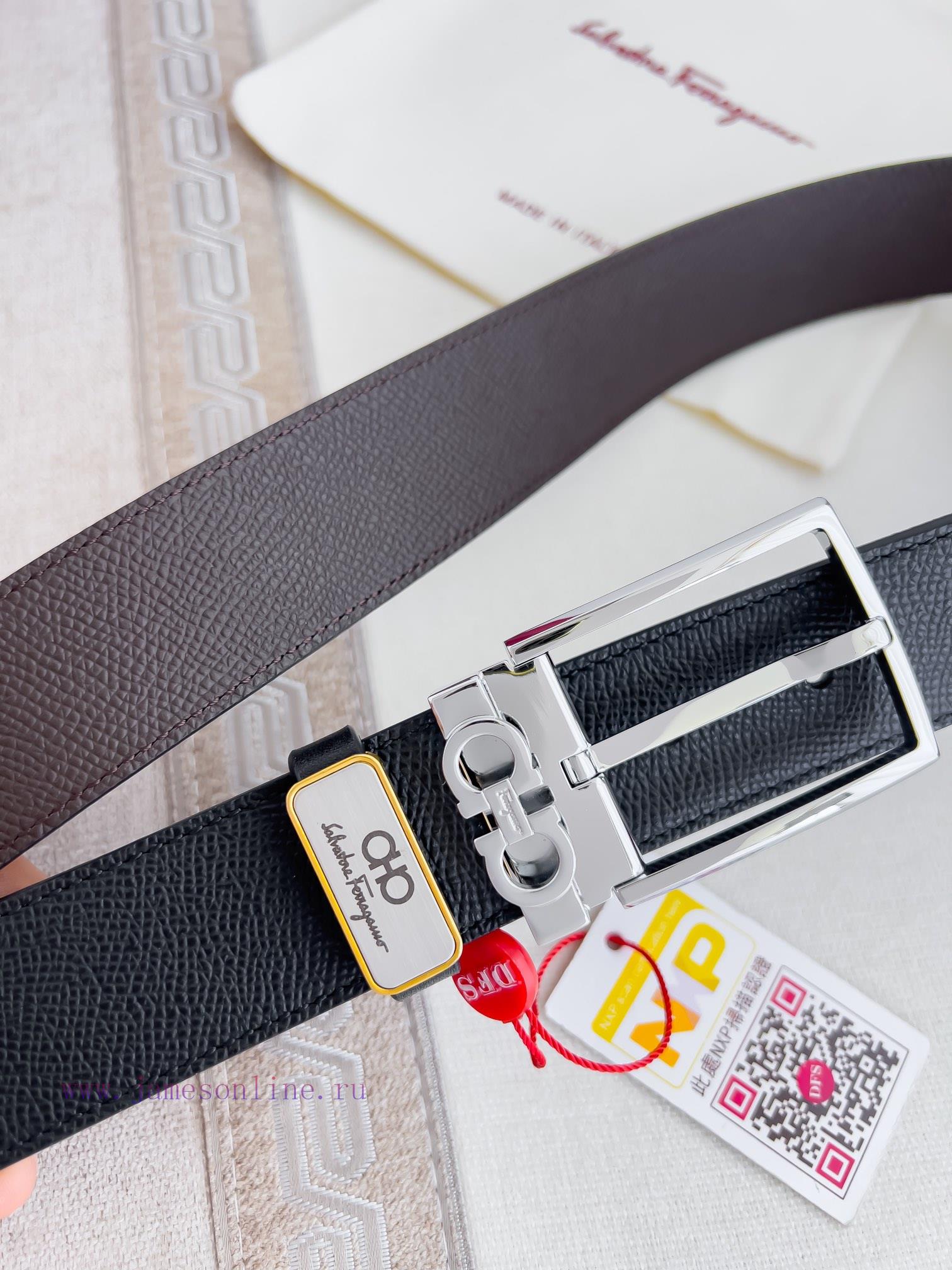 Ferragamo Ferrgamo ️ Belt and beltNeedle buckle, classic needle buckle made of pure copper m ufcnym5r - Image 4