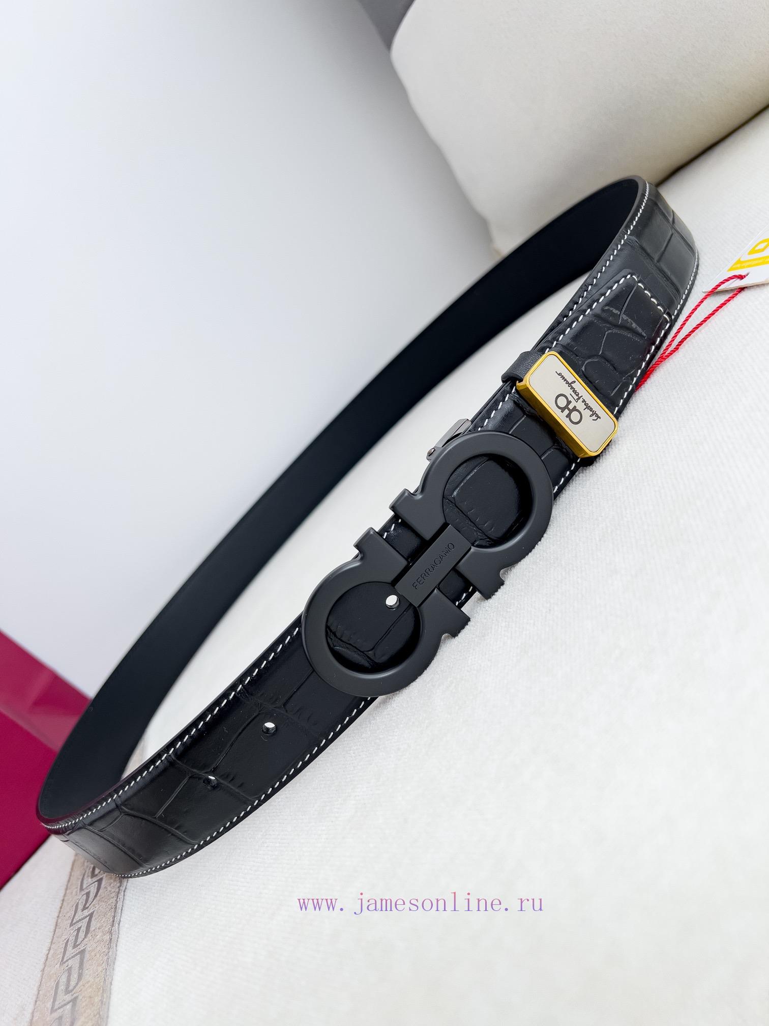 Ferragamo Ferrgamo ️ Belt and beltHanging buckle, classic hanging buckle made of pure copper mafdegk0 - Image 6