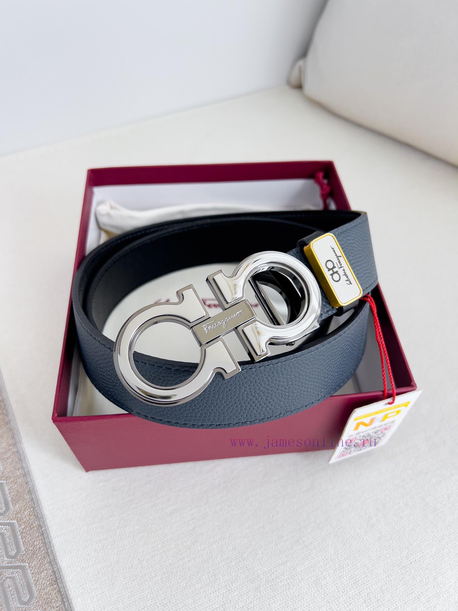 Ferragamo Ferrgamo ️ Belt and beltHanging buckle, classic hanging buckle made of pure copper noyjh41v - Image 3