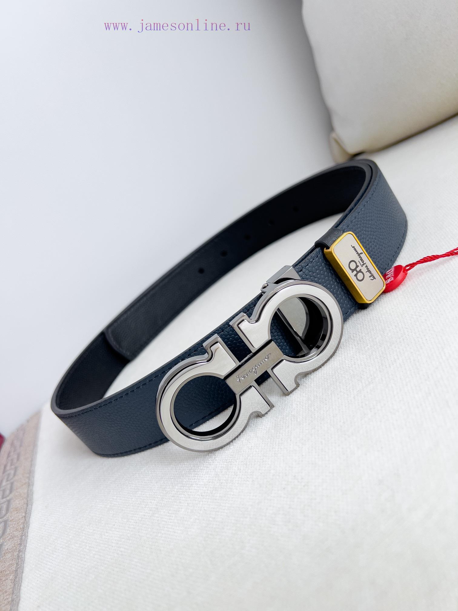Ferragamo Ferrgamo ️ Belt and beltHanging buckle, classic hanging buckle made of pure copper noyjh41v - Image 4