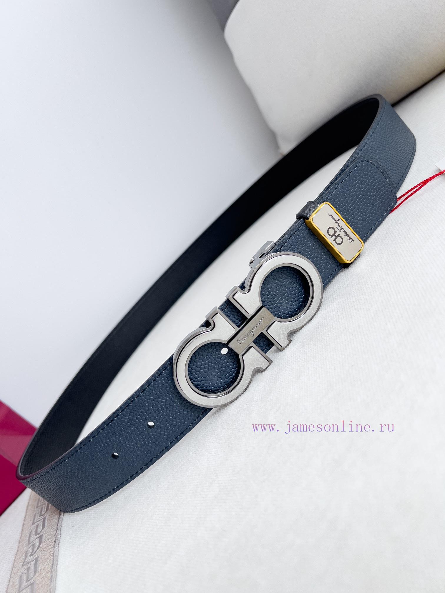 Ferragamo Ferrgamo ️ Belt and beltHanging buckle, classic hanging buckle made of pure copper noyjh41v - Image 6