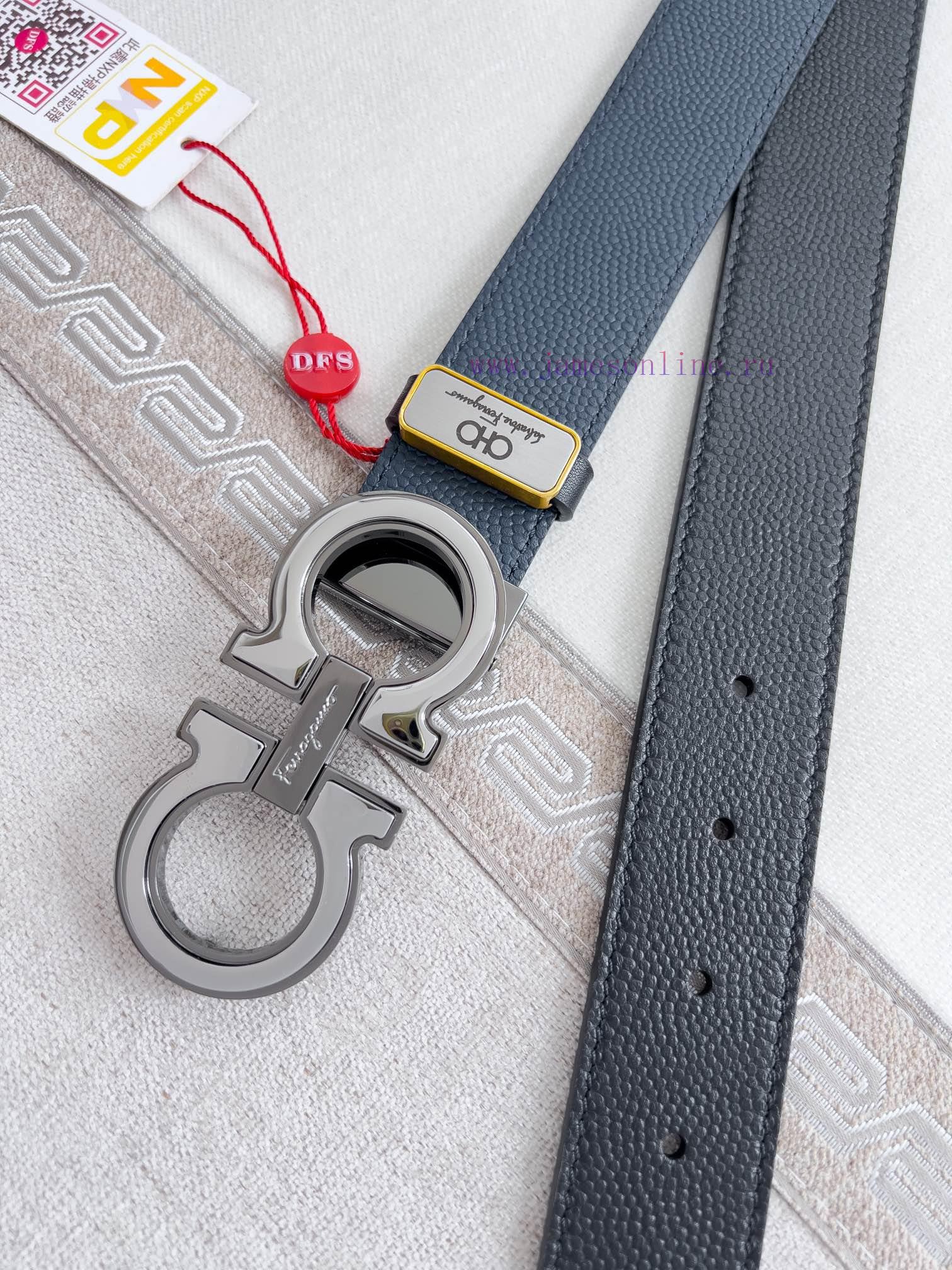 Ferragamo Ferrgamo ️ Belt and beltHanging buckle, classic hanging buckle made of pure copper noyjh41v - Image 9