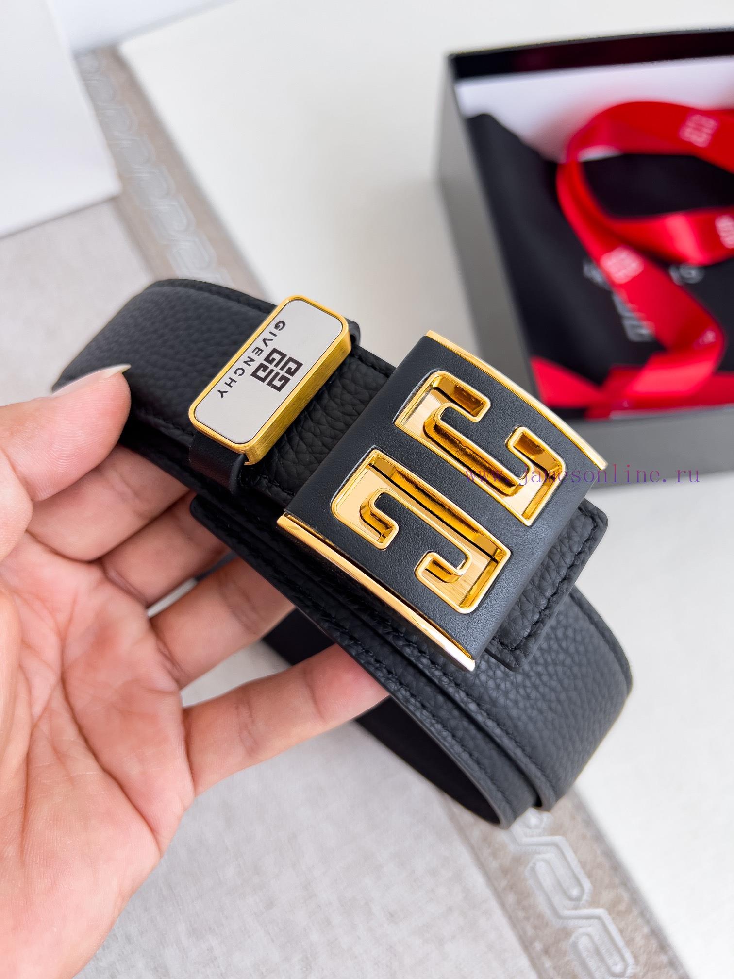 Givenchy GIVENCHY Belt ️ BeltHanging buckle, pure steel material buckle head, double-sided c 82pwjib2 - Image 3