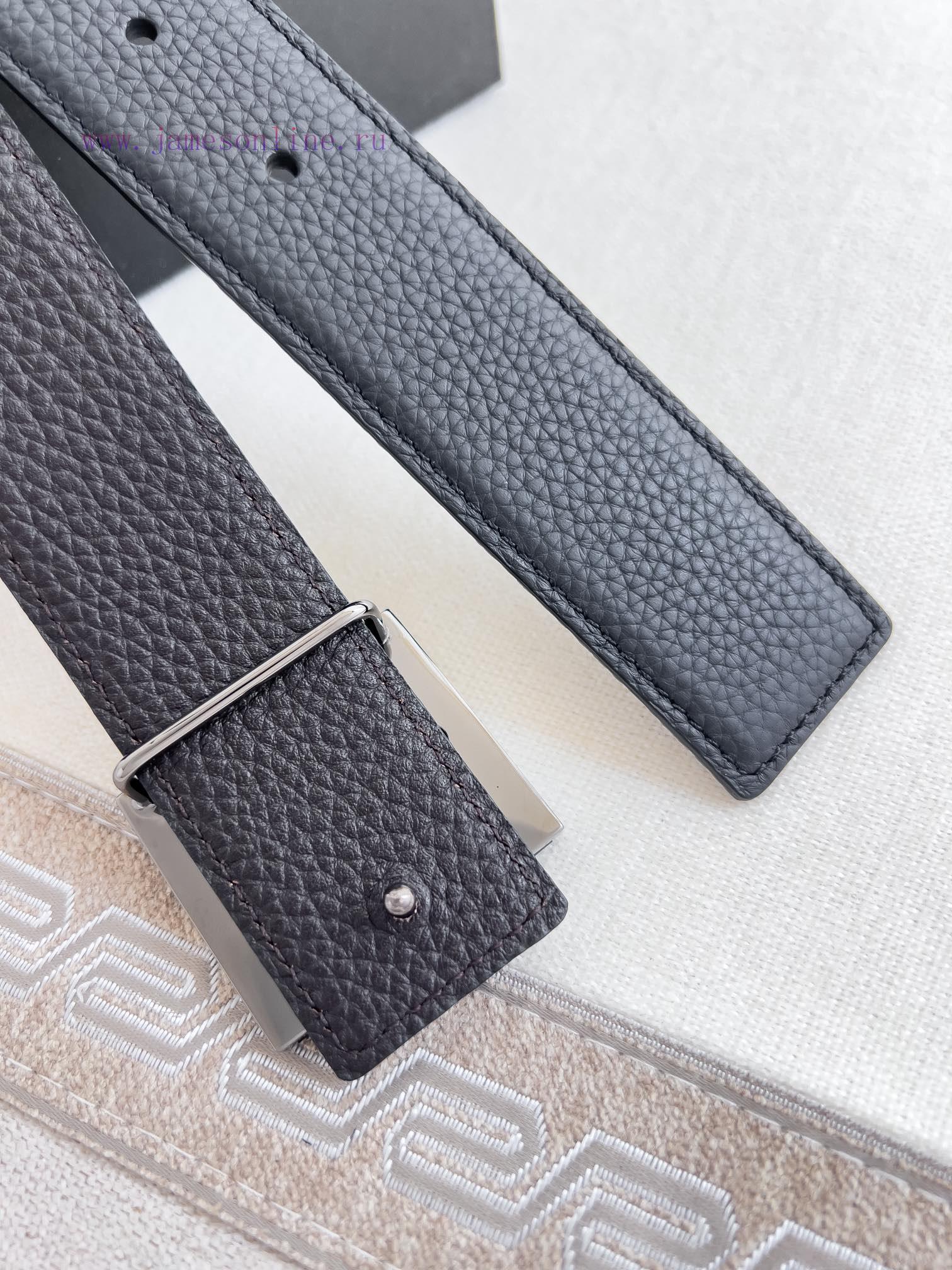 Givenchy GIVENCHY Belt ️ BeltHanging buckle, pure steel material buckle head, double-sided c v4wm1o1l - Image 6