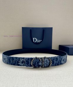 Width 3.5cm. This double-sided belt is made of 35mm blue denim fabric with smooth cowhide Ob vxqm4ew8
