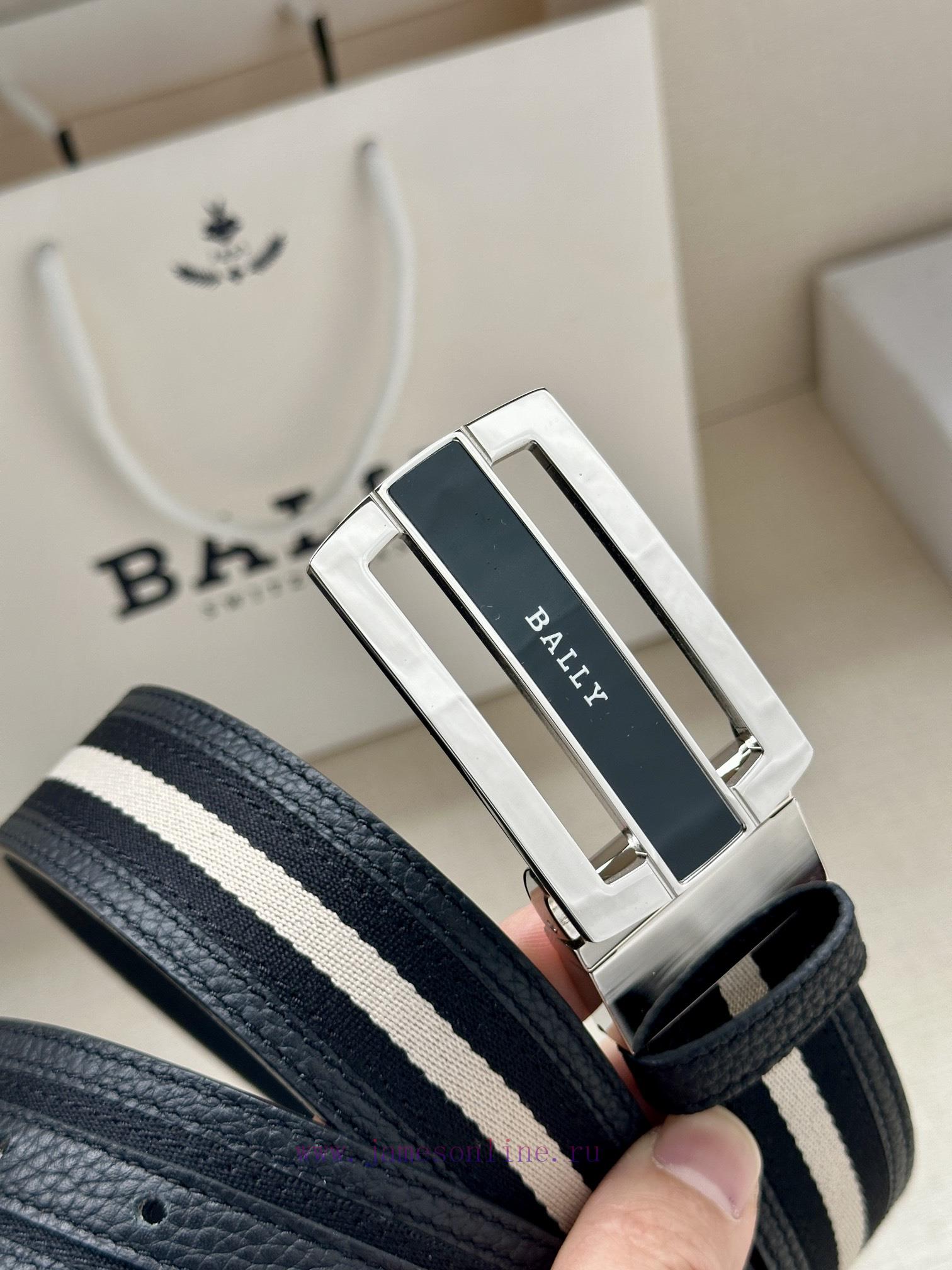 BALLY's new lychee patterned leather men's casual cloth paired with leather dual use waist b m5mjgeit - Image 4