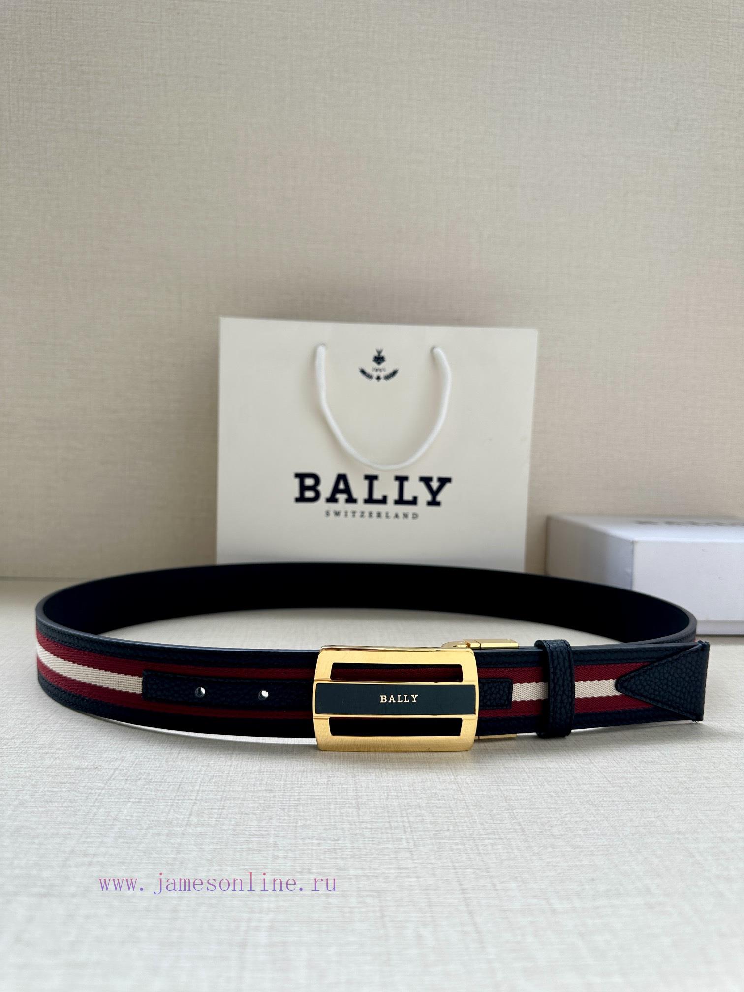 BALLY's new lychee patterned leather men's casual cloth paired with leather dual use waist b ndi5u9pe - Image 2