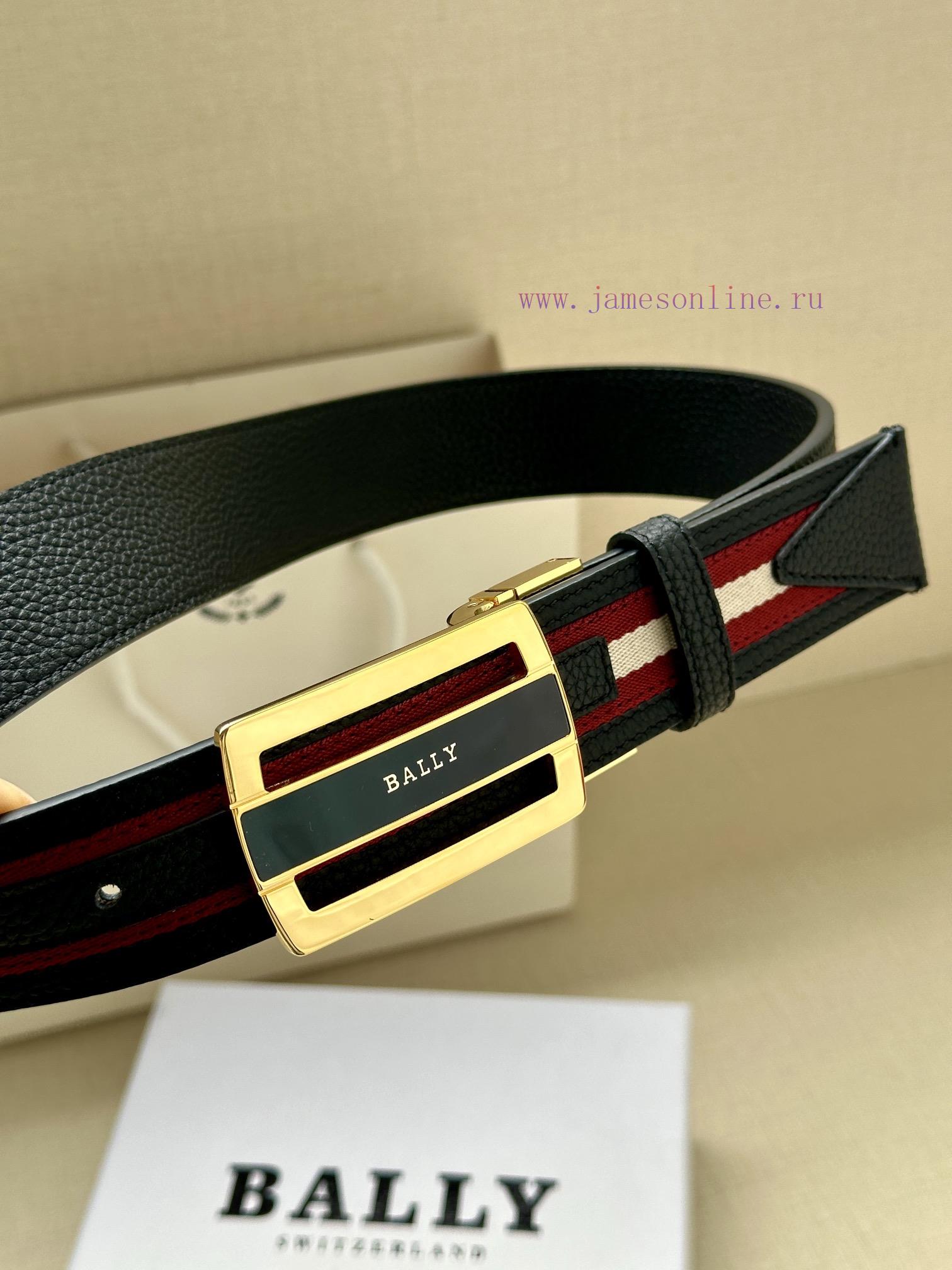 BALLY's new lychee patterned leather men's casual cloth paired with leather dual use waist b ndi5u9pe - Image 3
