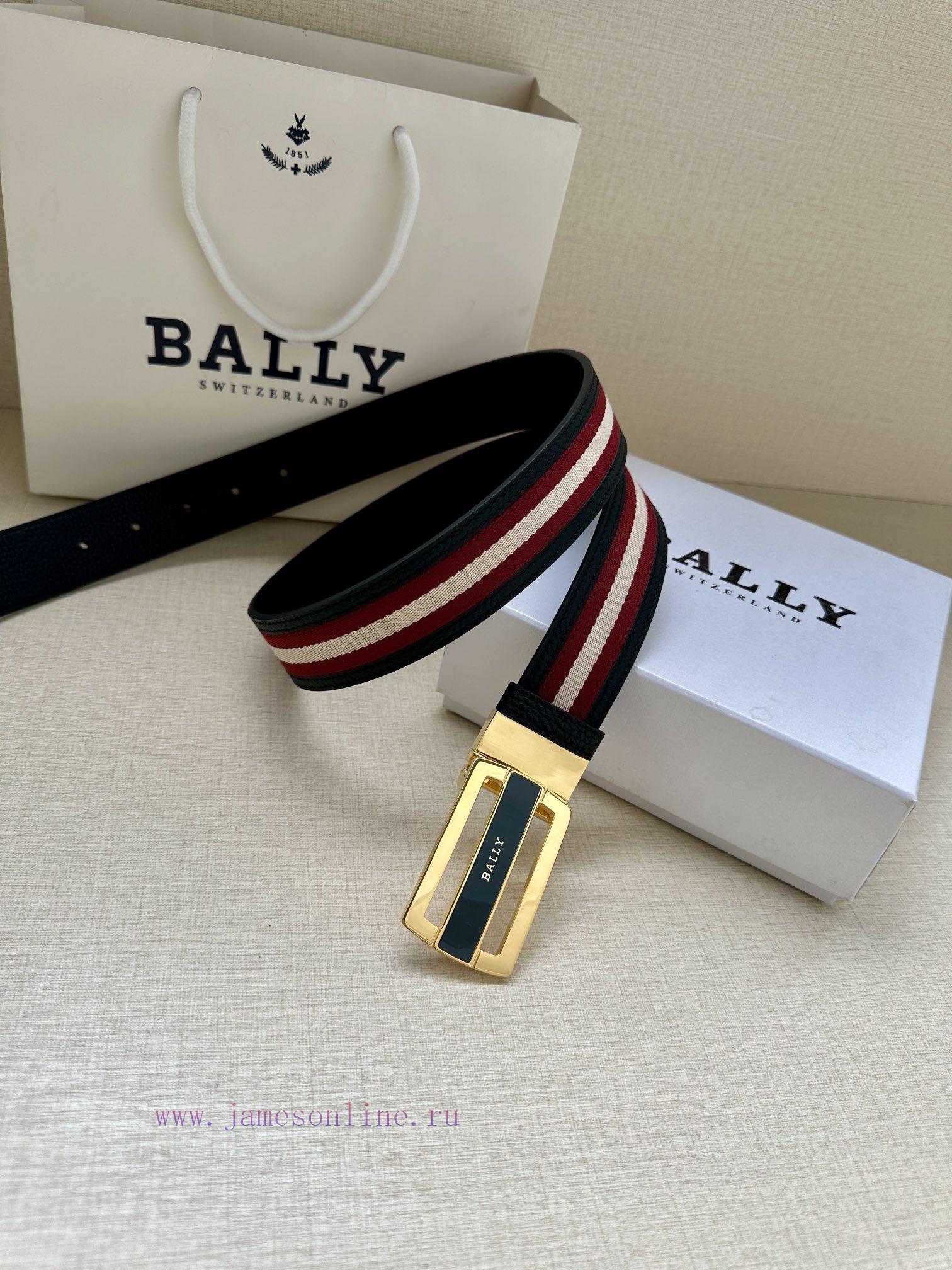 BALLY's new lychee patterned leather men's casual cloth paired with leather dual use waist b ndi5u9pe - Image 4