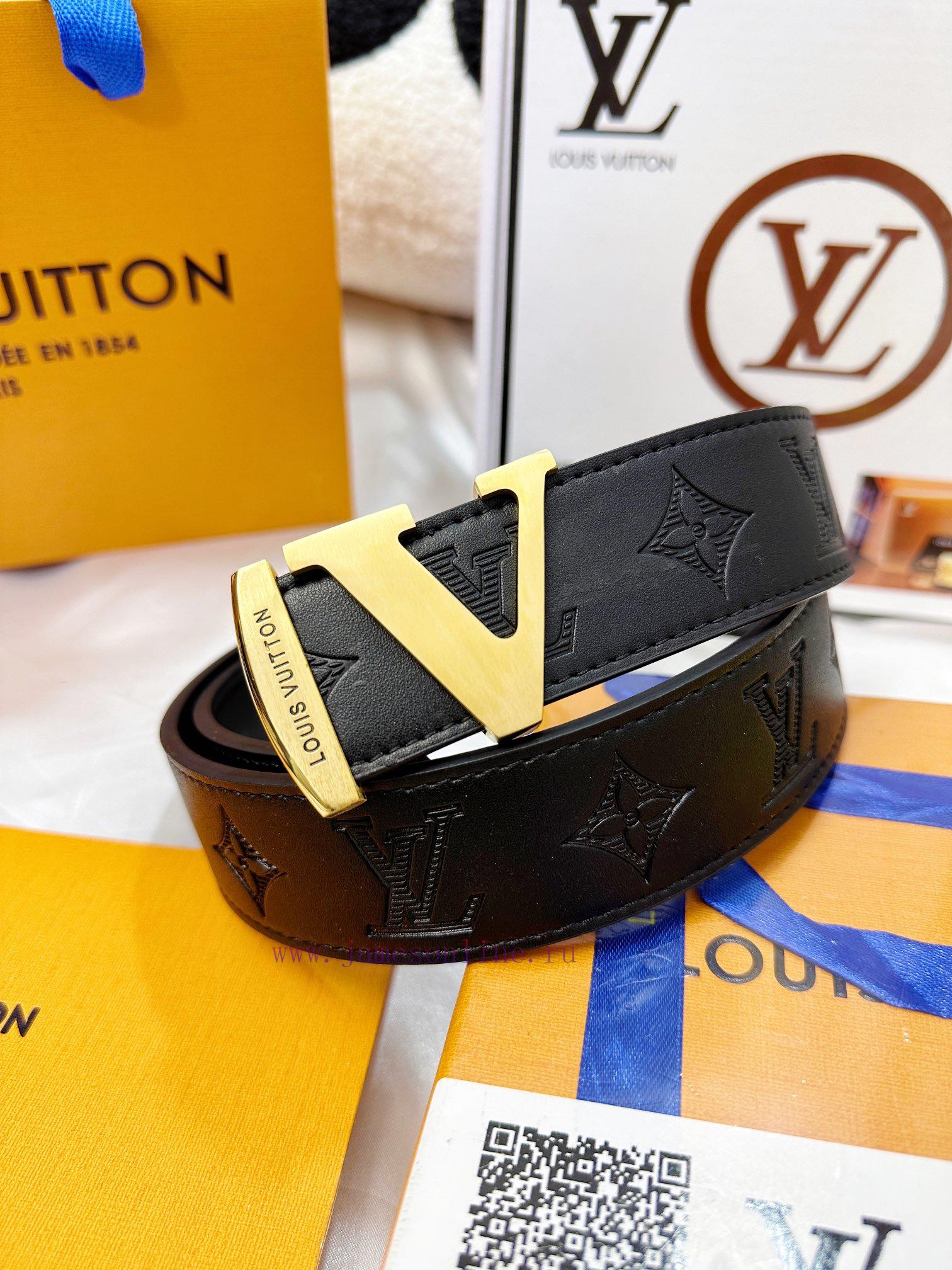 Belt LV Louis Vuitton's top tier replicaThe waistband is made of 100% cowhide, ensuring a V- y14ash49 - Image 4