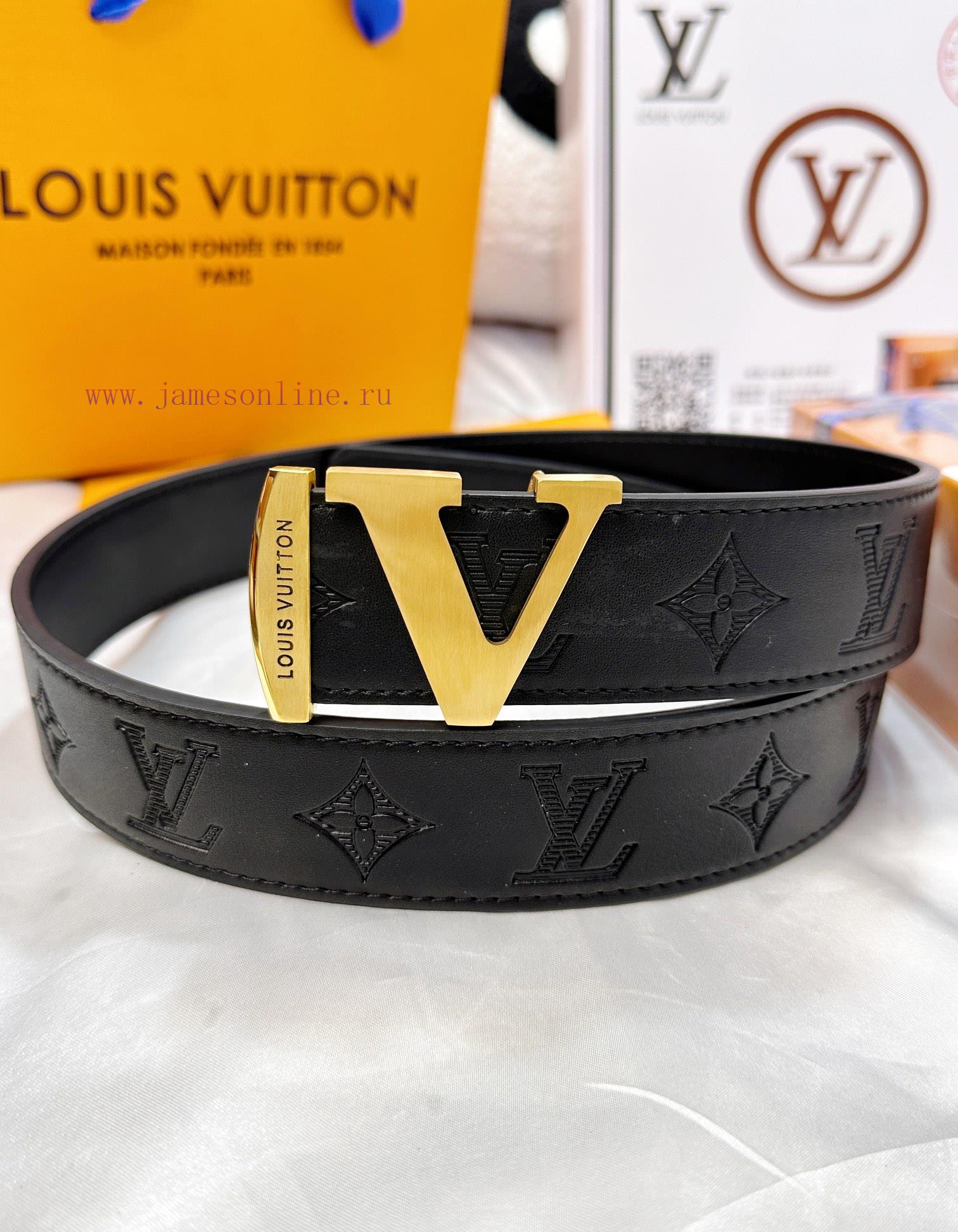 Belt LV Louis Vuitton's top tier replicaThe waistband is made of 100% cowhide, ensuring a V- k3ryl0d8 - Image 4