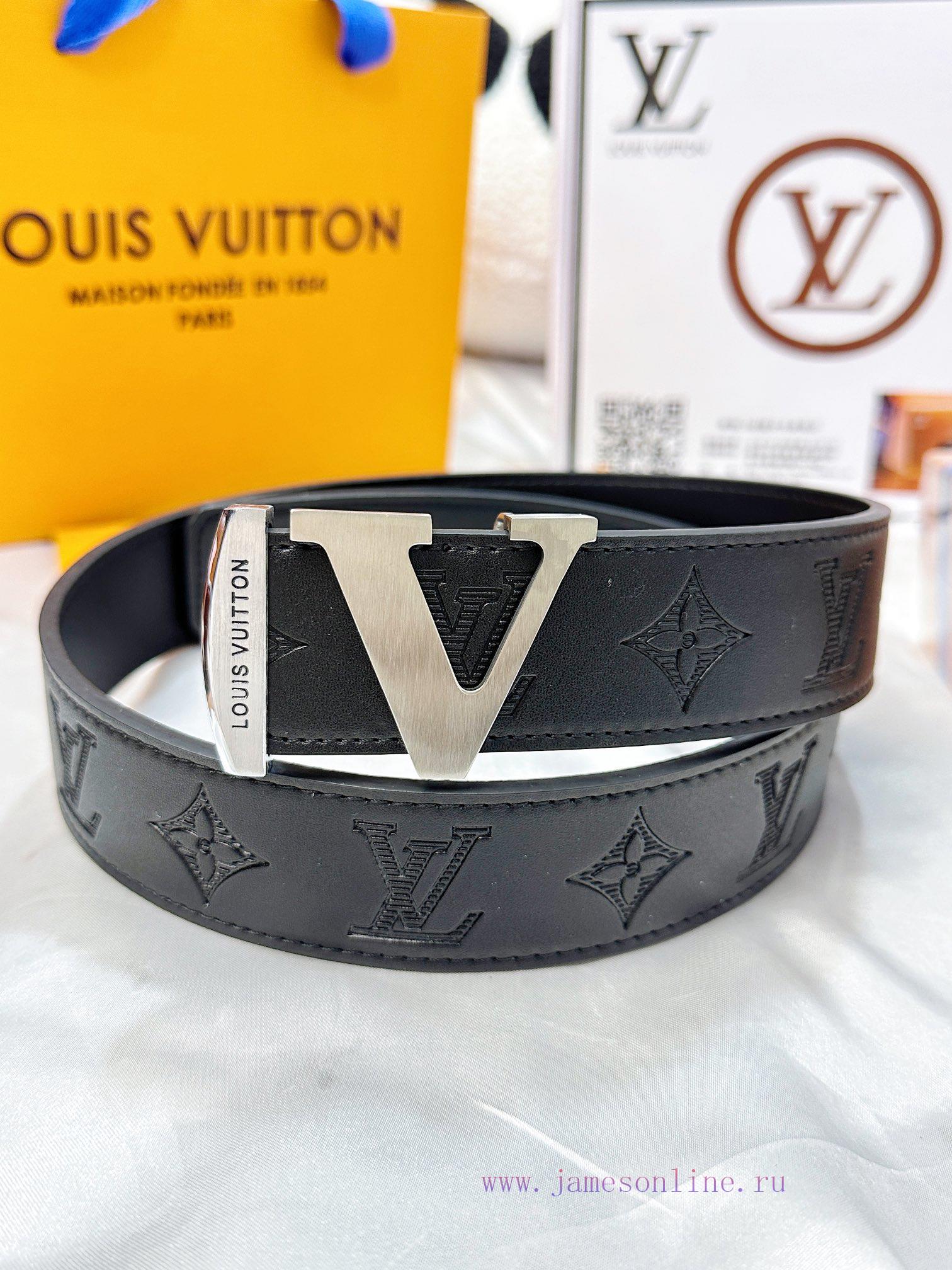 Belt LV Louis Vuitton's top tier replicaThe waistband is made of 100% cowhide, ensuring a V- br8c7q0j - Image 4