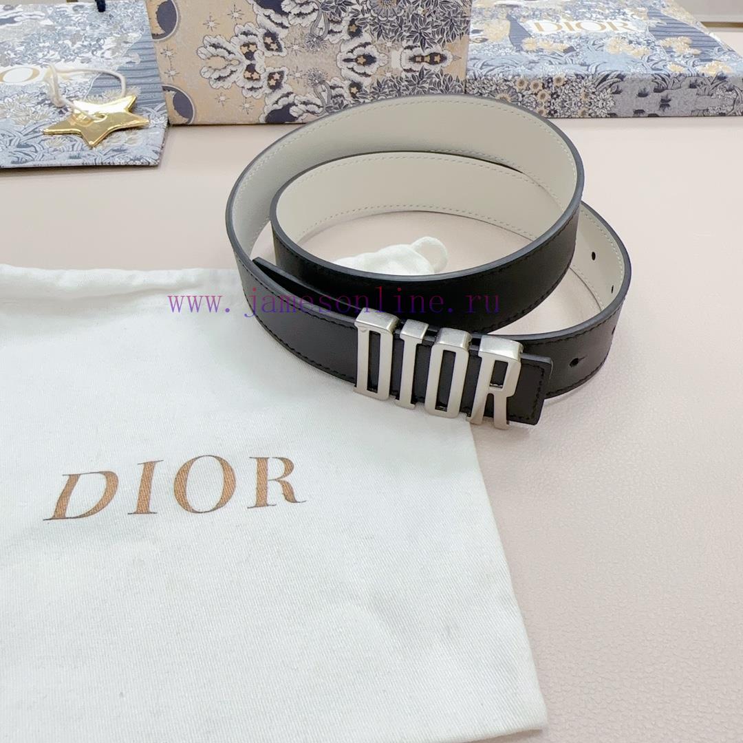 Remastered imported original factory leather belt, women's casual belt 3.0cm, Dior new style 1e59vmat - Image 5