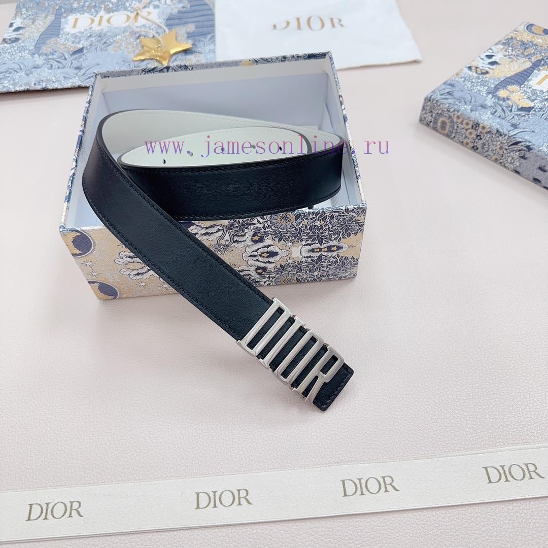 Remastered imported original factory leather belt, women's casual belt 3.0cm, Dior new style 1e59vmat - Image 8