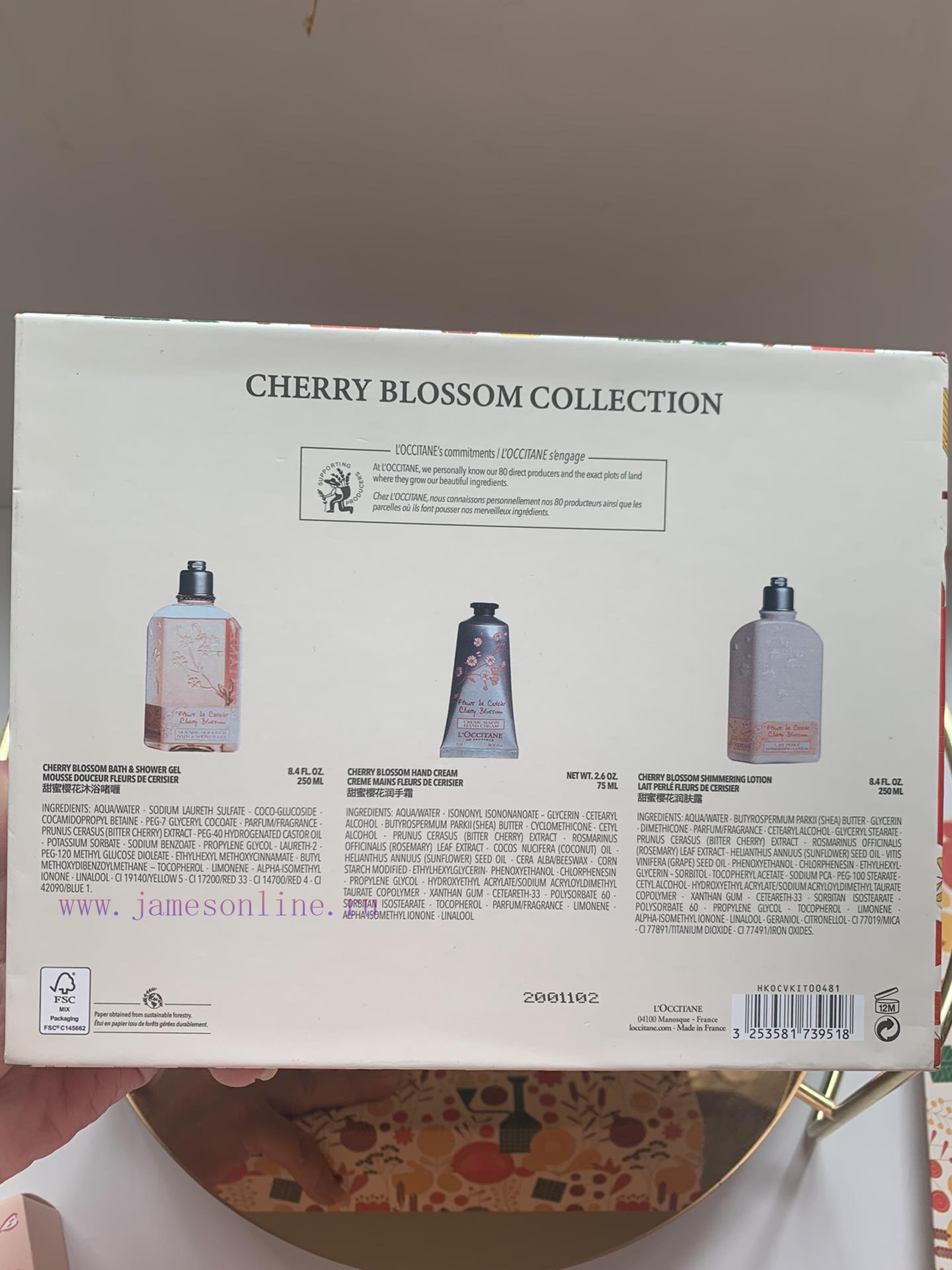 / The Oshudan Sakura Three Piece Set Contains 250ml Of Body Lotion 250ml Of Shower Gel And Ml O c6esxjad - Image 4