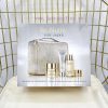 /Estee Lauder Luxury Pet Platinum Four Piece Set With Leather Bag Contains 50ml Formal Tight Fa u097a6fb