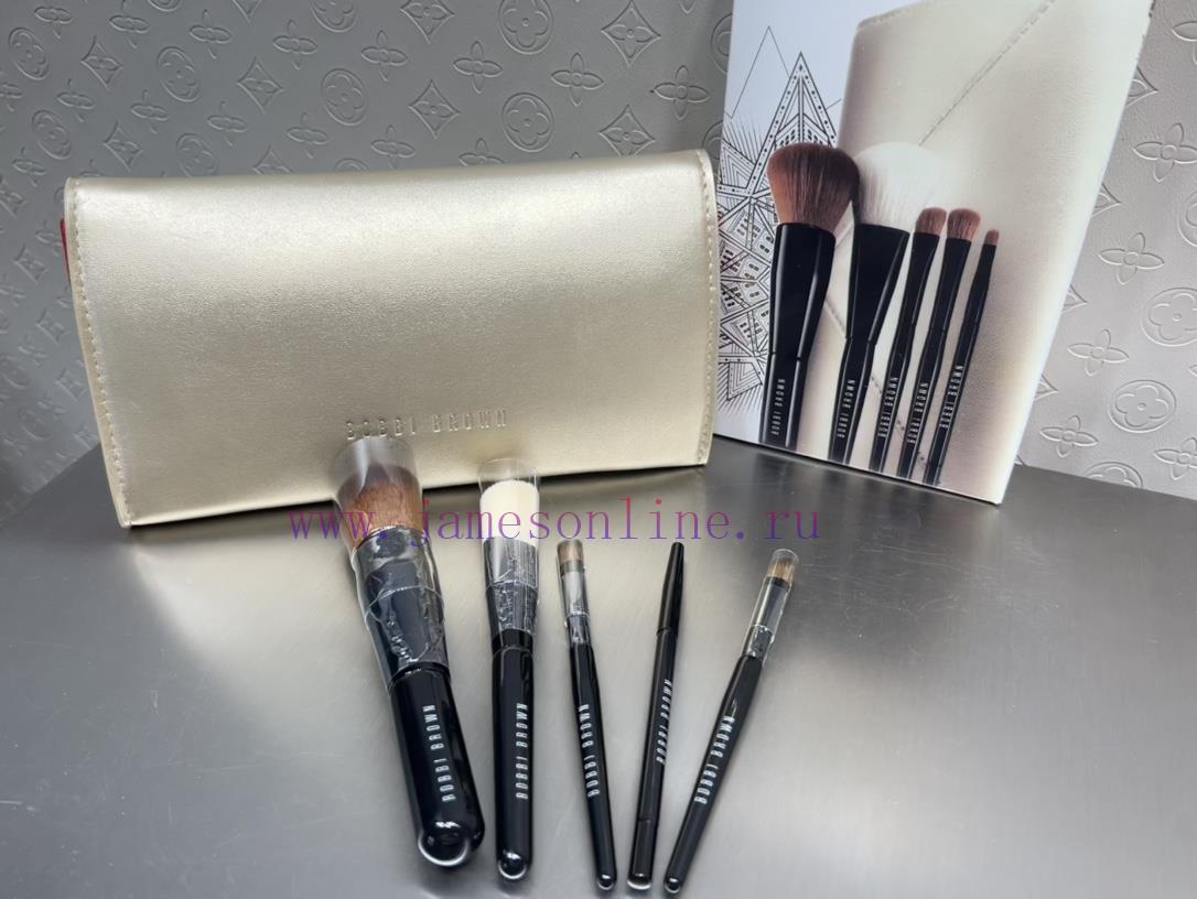 /Barbie Brown Makeup Brush Five Piece Setone ⃣ Magic Base Makeup Brush With Rounded Head And Cu nb47r3yz - Image 5