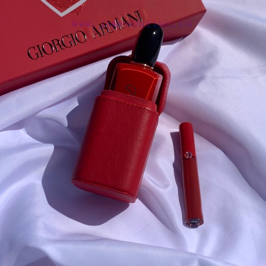One To One/Armani Always Loves Three Piece Set With Leather BagRed Tube Lip Glaze 405 Red Favor bu9ypayc - Image 4