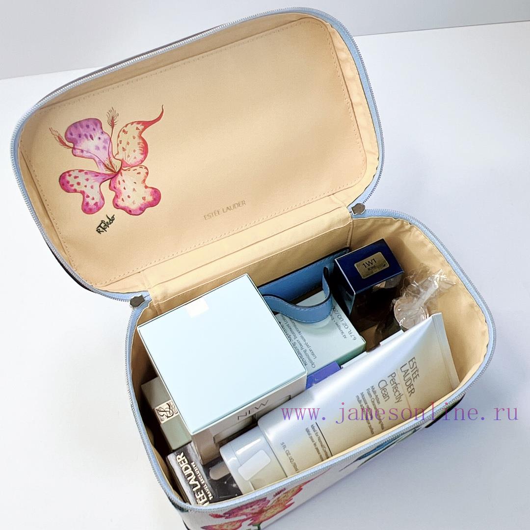 One To One/Estee Lauder's Six Piece Portable Treasure Chest Just Because Of This Printing Bag I 7xlzaxuo - Image 3